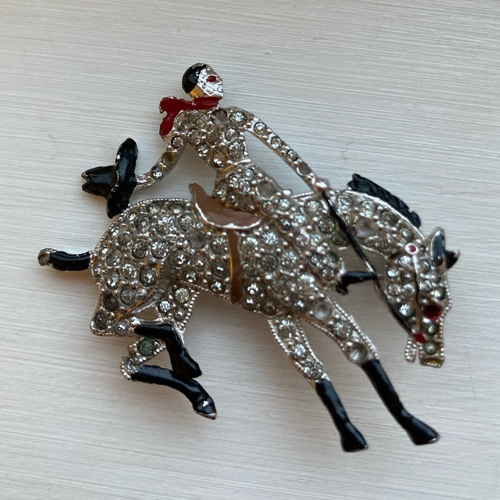 Vintage Cowboy Brooch